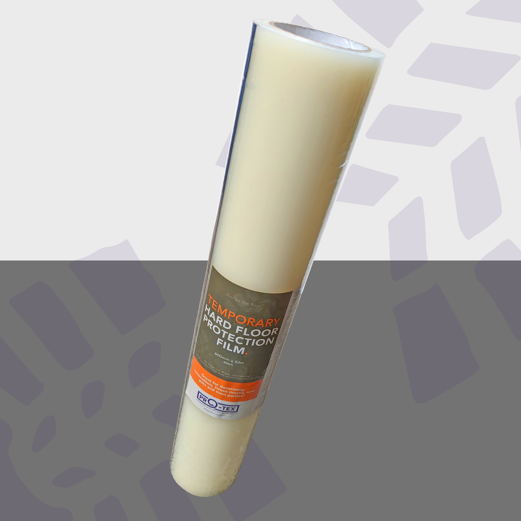 PRO-TEX Temporary Hard Floor Protection Film - 50m x 600mm