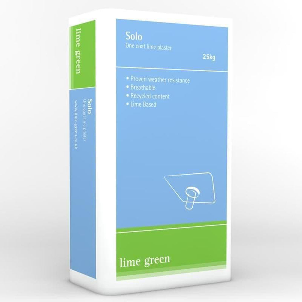 Lime Green Solo Onecoat Lime Plaster - 25kg | Insulation Merchant