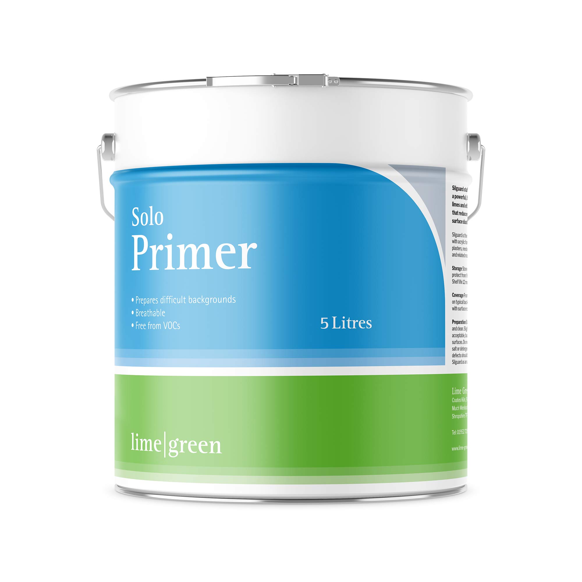 Lime Green Solo Primer - 5 litres | Insulation Merchant