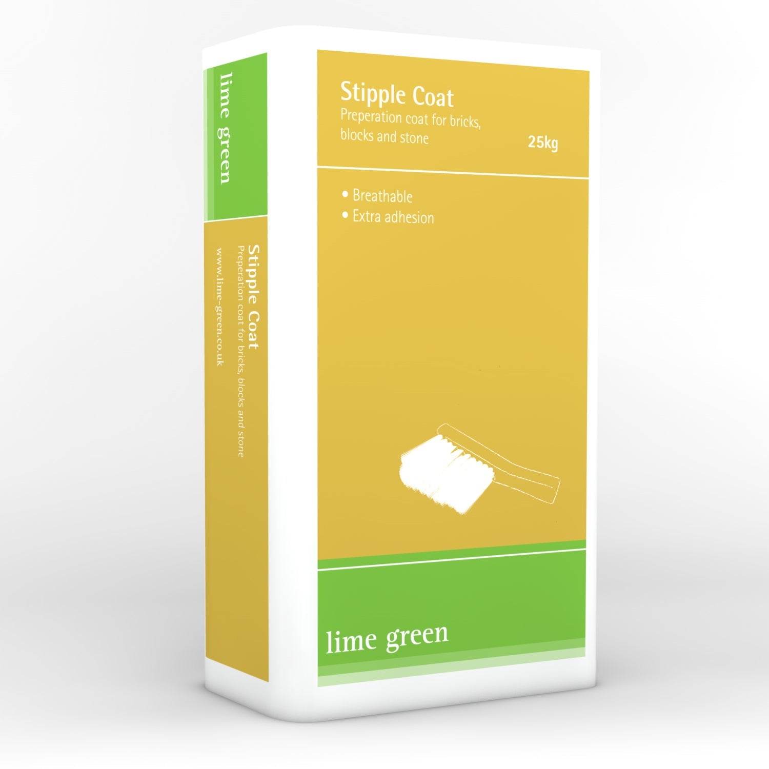 Lime Green Stipple Coat Lime Preparation - 25kg | Insulation Merchant