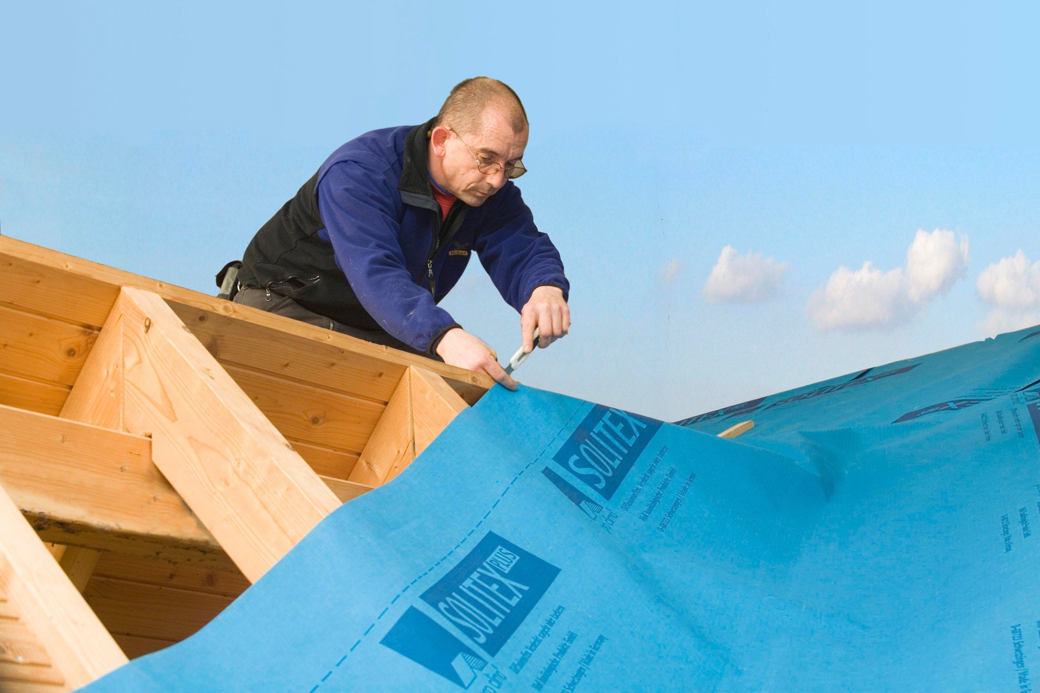 Pro Clima Solitex Plus Connect - Vapour Permeable Membrane + Pre-applied Tape
