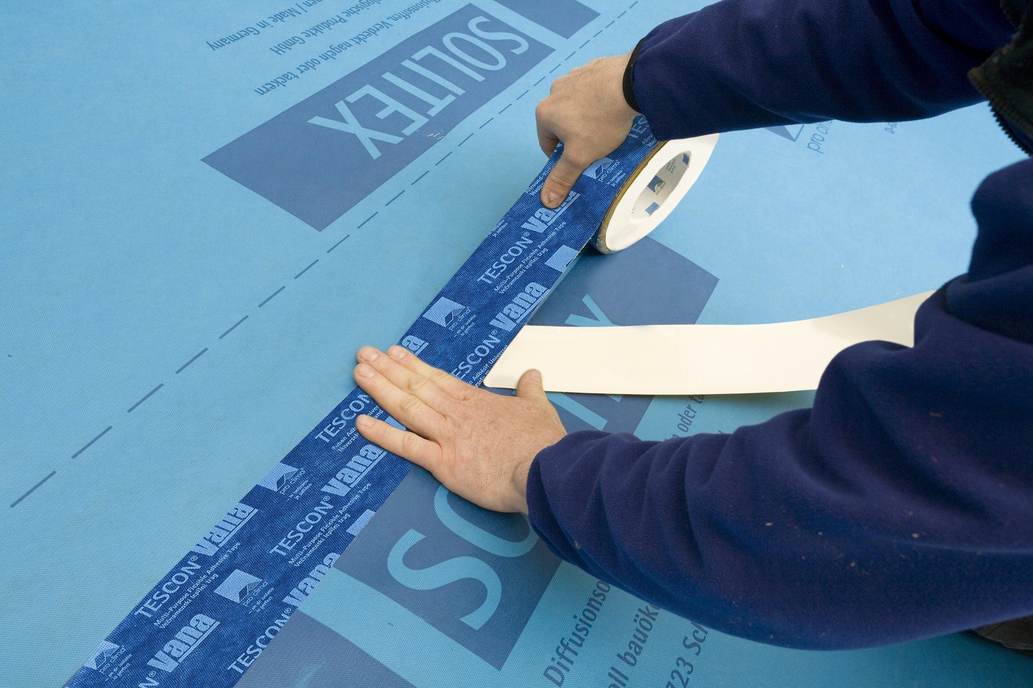Pro Clima Solitex Plus Connect - Vapour Permeable Membrane + Pre-applied Tape