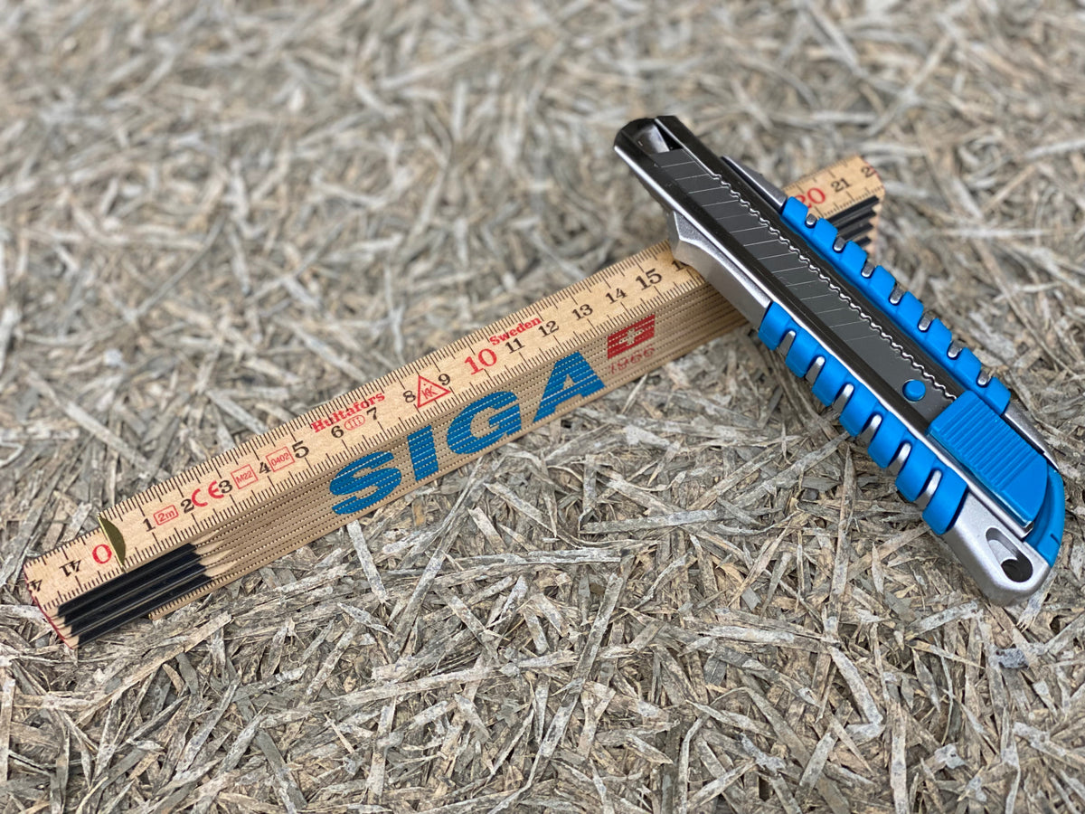Knife Cut Ruler Siga Knife & Ruler Set | Ultimate Insulation Supplies