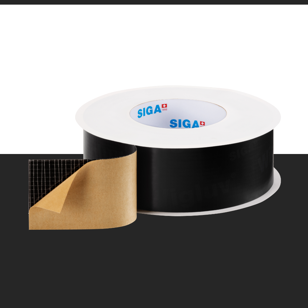 Siga Wigluv Black - Schwarzes, Einseitig Klebendes Hochleistungsband Für Fassaden, 6 Cm Breit, UV-stabil Bauklebeband 6 Cm Siga Wigluv Black - Schwarzes, Einseitig Klebendes Hochleistungsband Für Fassaden, 6 Cm Breit, UV-stabil Bauklebeband 6 Cm